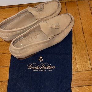 Brooks Brothers Suede Loafers with Tassel